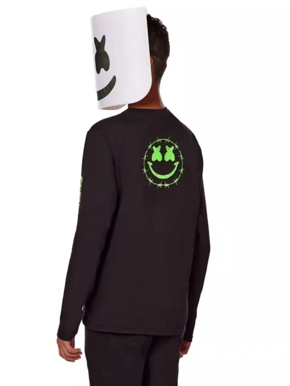 Kids Glow in the Dark Marshmello Costume Kit